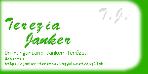 terezia janker business card